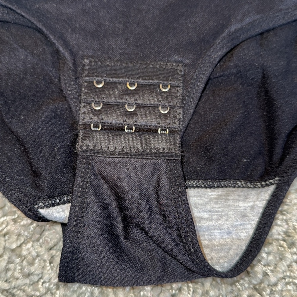 Black Bodysuit with Adjustable Straps (2X) Spanx Style - Picture 2 of 7